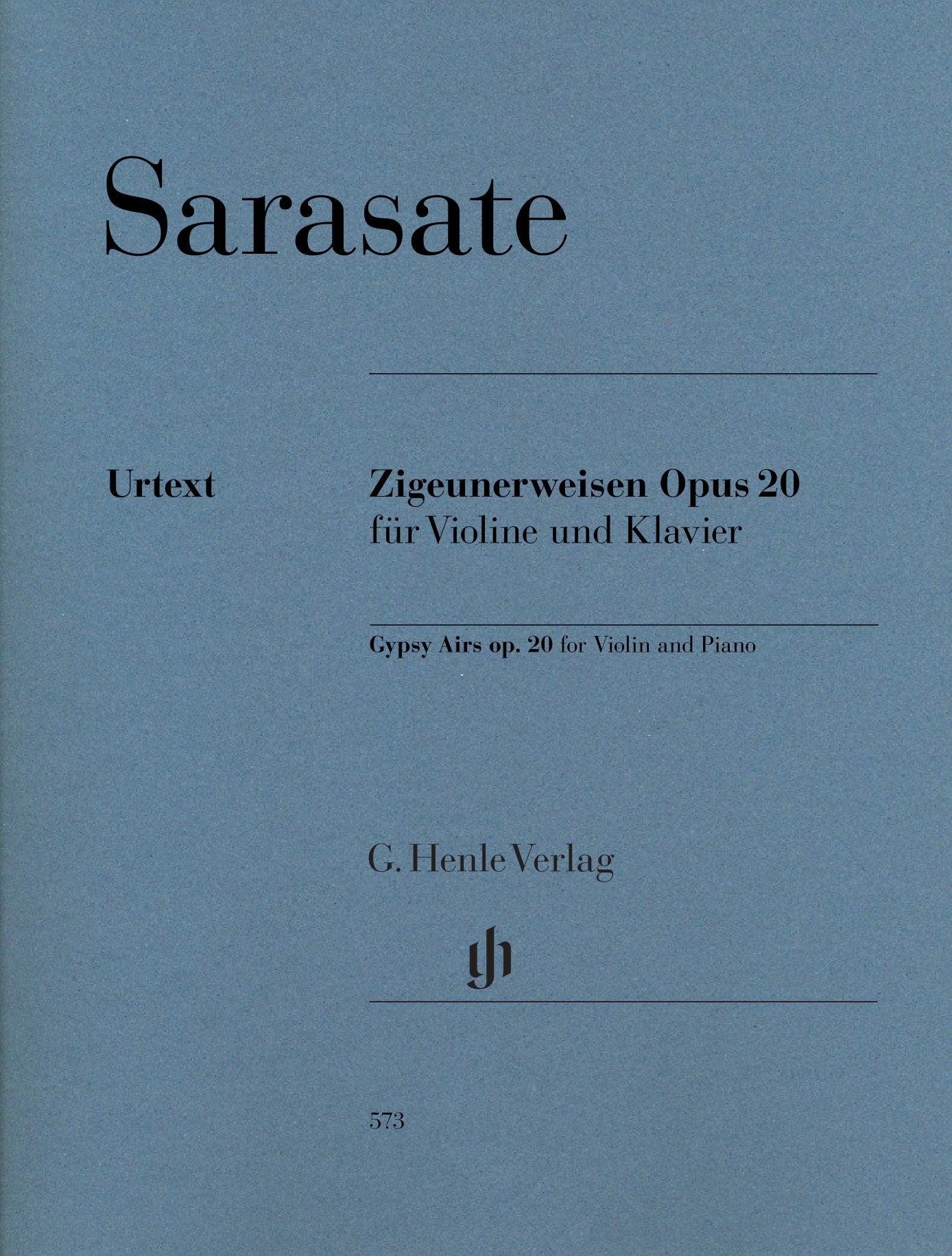 Sarasate, Pablo - Zigeunerweisen, Op. 20 - Violin and Piano - edited by Ernst-Günter Heinemann - G. Henle Verlag