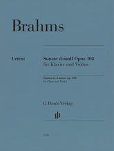 Brahms, Johannes - Sonata in d minor op. 108 for Piano and Violin - Edited by Wiechart - G. Henle Verlag