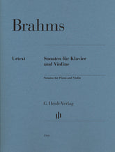Brahms, Johannes - Sonatas for Piano and Violin - Edited by Wiechert/Struck - G. Henle Verlag