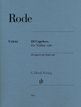Rode, Pierre - 24 Caprices for Violin Solo - Edited by Gertsch - G. Henle Verlag