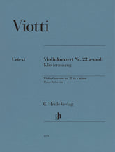 Viotti, G.B. - Violin Concerto No. 22 in A Minor - Violin and Piano - edited by Maren Minuth - G. Henle Verlag URTEXT