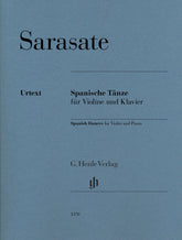 Cover of Sarasate's Spanish Dances, Op. 21-23+26, for violin and piano, Henle Edition