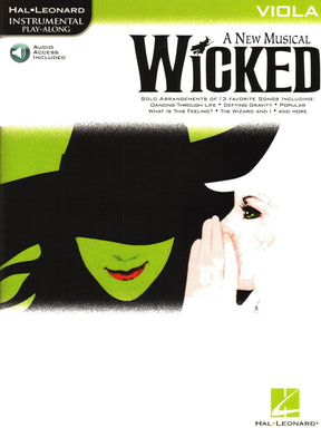 Wicked - 13 Songs from the Musical - for Viola with Audio Accompaniment - Hal Leonard Instrumental Play-Along