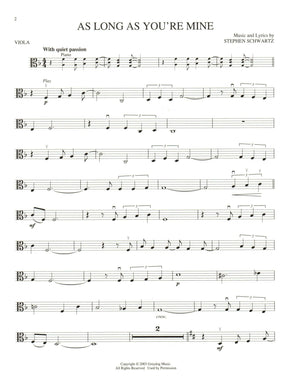 Wicked - 13 Songs from the Musical - for Viola with Audio Accompaniment - Hal Leonard Instrumental Play-Along