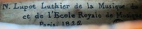 French Violin labelled Lupot, Mid-19th Century