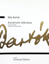 Bartok, Bela - Rumänische Volkstänze for Viola and Piano
