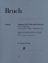 Cover of Bruch's Romance in F Major, Op. 85, for violin and piano, Henle Edition