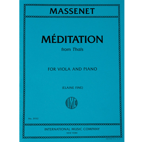 Massenet - Meditation from Thais for viola and piano