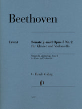 Beethoven, van Ludwig - Sonata in g minor op. 2 no. 2 for Piano and Violoncello - Edited by Dufner - G. Henle Verlag