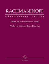 Rachmaninoff, Sergei - Works for Violoncello and Piano - edited by Macchione - Barenreiter Urtext