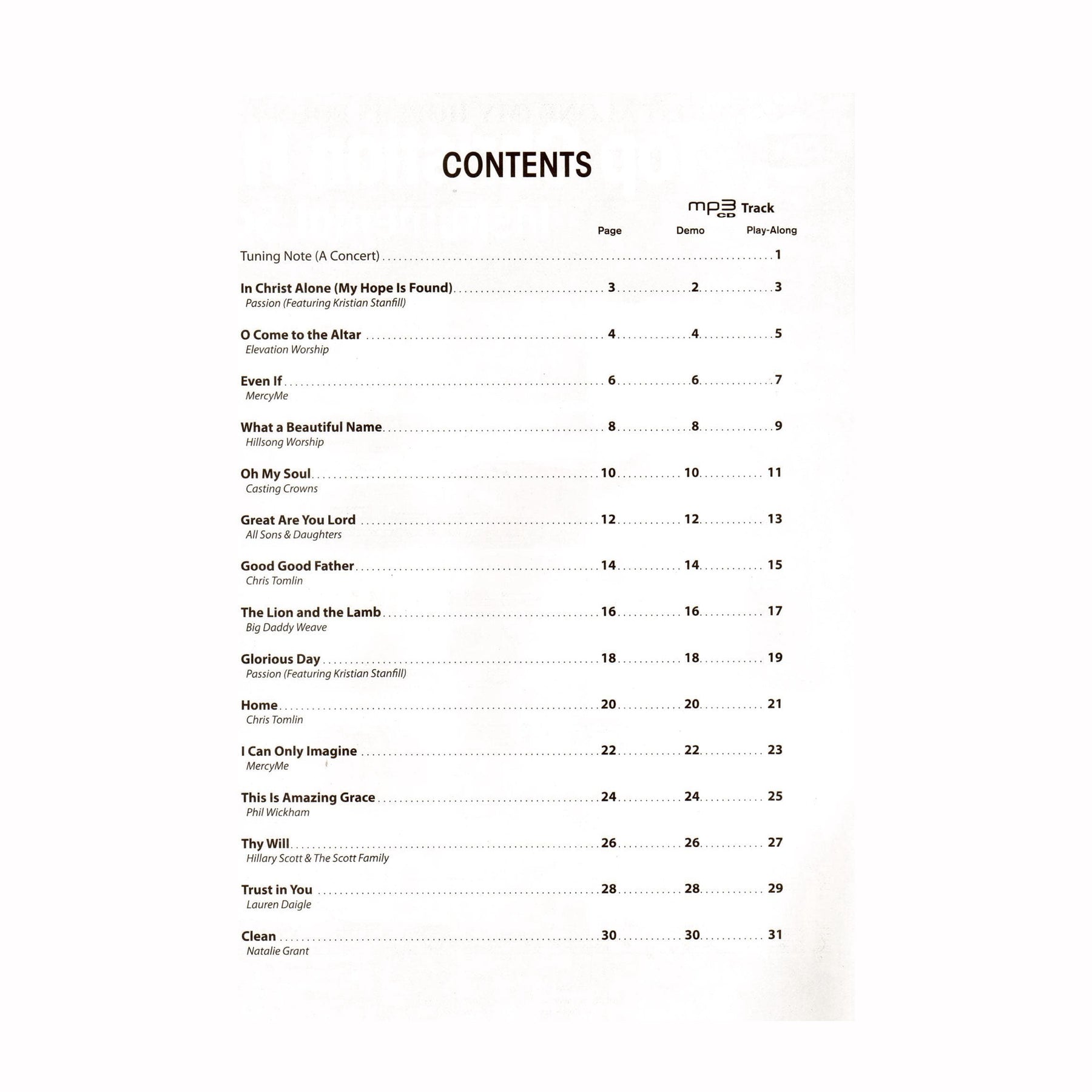 Top Christian Hits: Instrumental Solos - Violin Solo w/Accompaniment - Alfred Publishing Co.