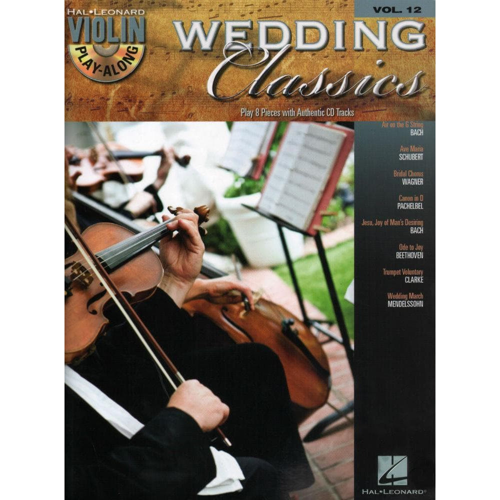 Violin Play-Along, Volume 12: Wedding Classics - Violin - Hal Leonard