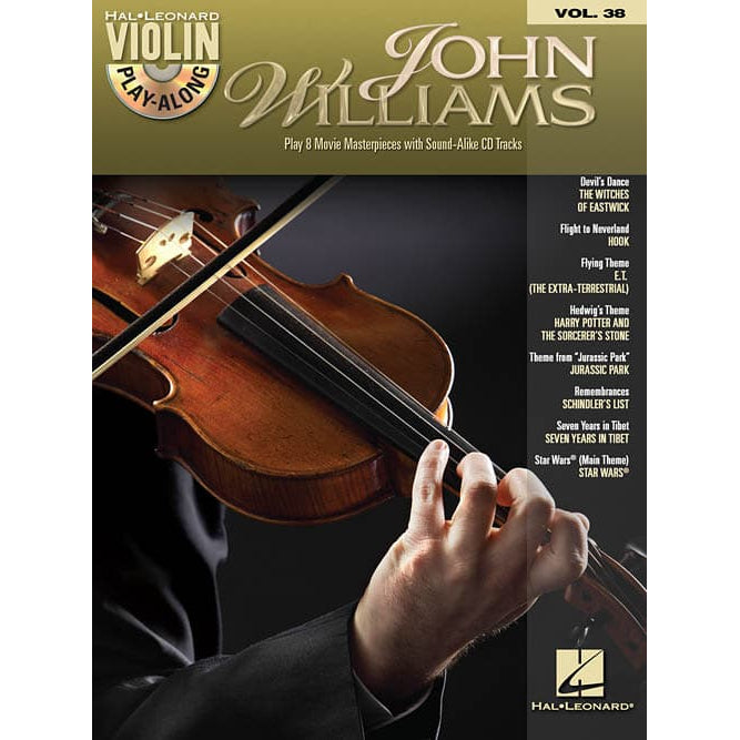 Violin Play-Along, Vol 38: John Williams - Book/CD - Hal Leonard