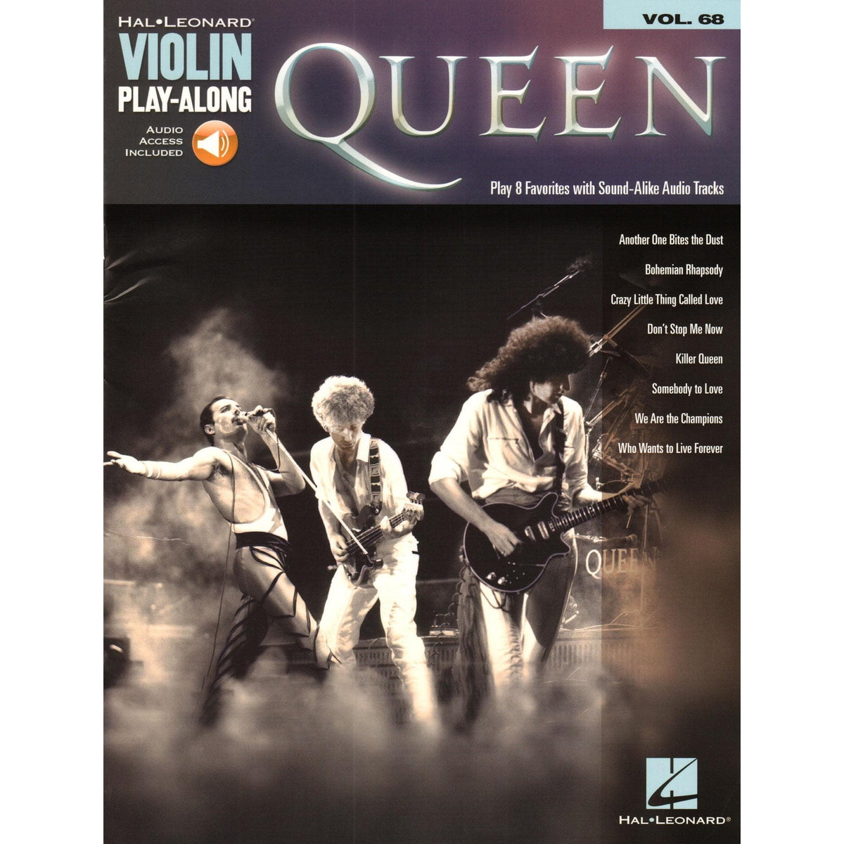 Queen - 8 Favorites - Violin Play-Along Vol. 68 - for Violin with Audio Accompaniment - Hal Leonard