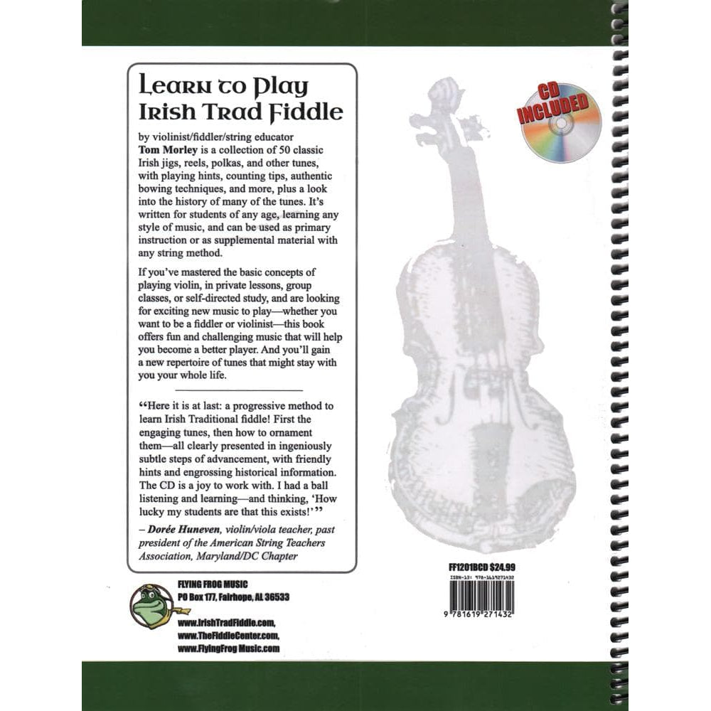Morley, Tom - Learn To Play Irish Trad Fiddle - Book/CD - Flying Frog Music
