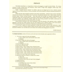 Granat - The Heifetz Scale Book for Violin