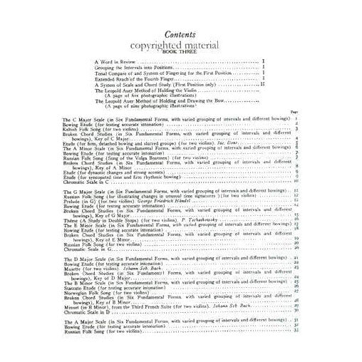 Auer, Leopold - Graded Course of Violin Playing - Book 3 for Violin - edited by Saenger - Fischer Edition