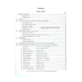 Auer, Leopold - Graded Course of Violin Playing - Book 8 for Violin - edited by Saenger - Fischer Edition