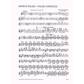 Bacewicz, Grazyna - Polish Caprice for Violin -  PWM Edition