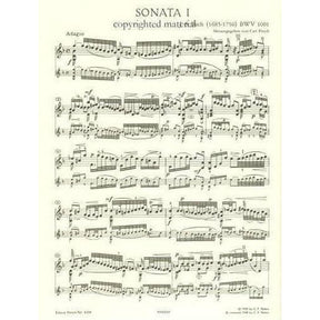 Bach, JS - 6 Sonatas and Partitas, BWV 1001-1006 - Solo Violin - edited by Max Rostal - Edition Peters