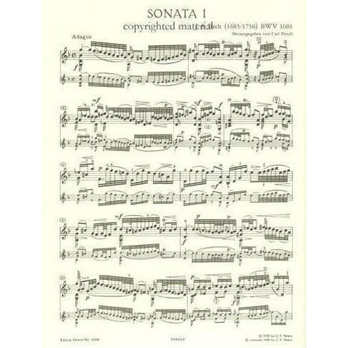 Bach, JS - 6 Sonatas and Partitas, BWV 1001-1006 - Solo Violin - edited by Max Rostal - Edition Peters