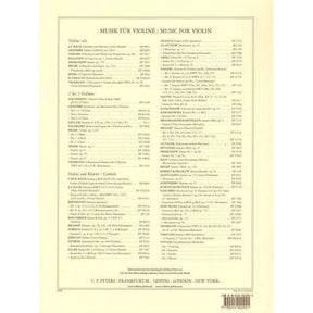 Bach, JS - 6 Sonatas and Partitas, BWV 1001-1006 - Solo Violin - edited by Max Rostal - Edition Peters