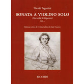 Paganini, Nicolo - Sonata for Solo Violin (Merveille de Paganini, M.S. 6) - Critical Edition by Italo Vescovo - Ricordi