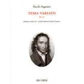 Paganini, Niccolo - Tema Variato, M.S. 82 - for Solo Violin - Ricordi Edition