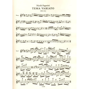 Paganini, Niccolo - Tema Variato, M.S. 82 - for Solo Violin - Ricordi Edition