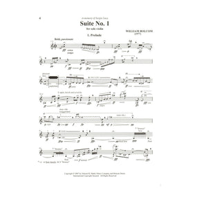 Bolcom, William - Suites No. 1 and No. 2 - for Solo Violin - Edward B. Marks Music Company