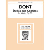 Dont, Jakob - 24 Etudes & Caprices Op 35 - Violin solo - Carl Fischer Edition