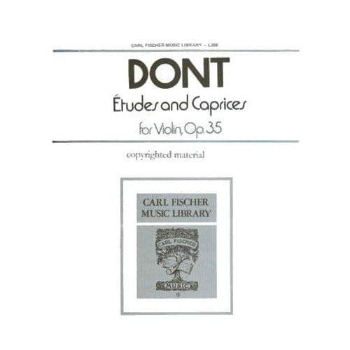 Dont, Jakob - 24 Etudes & Caprices Op 35 - Violin solo - Carl Fischer Edition