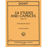 Dont, Jakob - 24 Etudes and Caprices Op 35 - Violin solo - edited by Ivan Galamian - International Edition