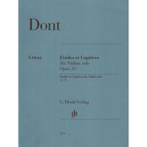 Dont, Jakob - 24 Etudes and Caprices Op 35 - Violin solo - edited by Dominik Rahmer - G Henle Verlag URTEXT