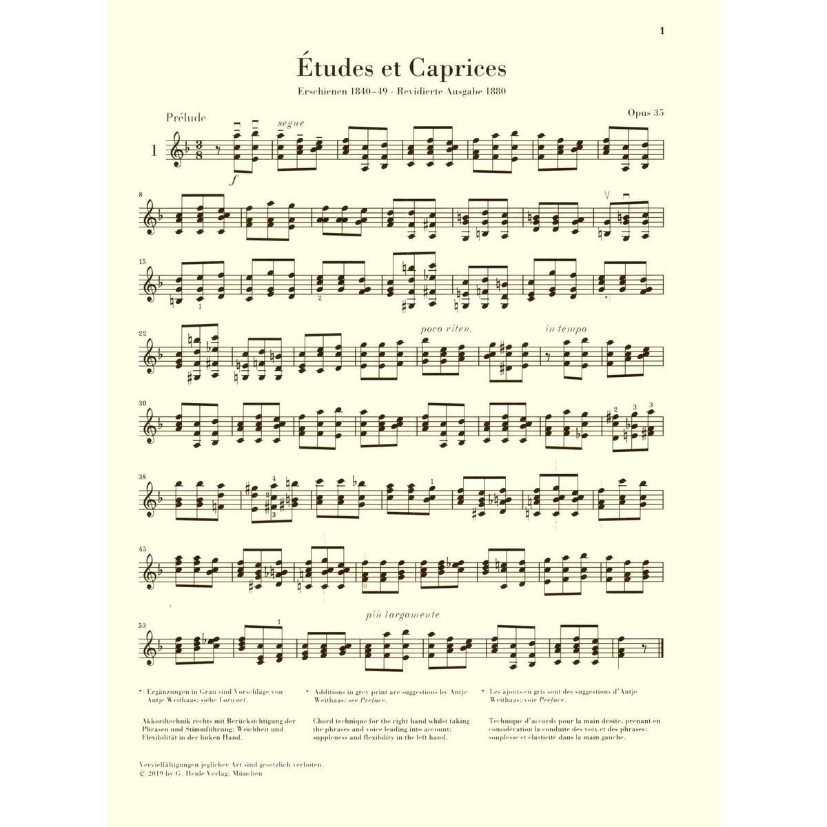 Dont, Jakob - 24 Etudes and Caprices Op 35 - Violin solo - edited by Dominik Rahmer - G Henle Verlag URTEXT