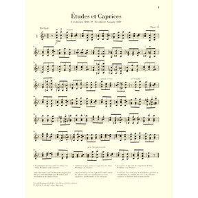 Dont, Jakob - 24 Etudes and Caprices Op 35 - Violin solo - edited by Dominik Rahmer - G Henle Verlag URTEXT