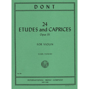 Dont, Jakob - 24 Etudes and Caprices, Op 35 - Violin solo - edited by Carl Flesch - International Edition