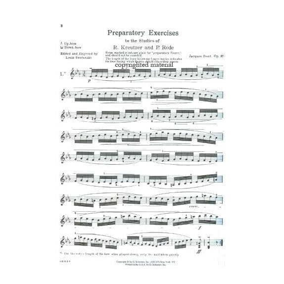 Dont, Jakob - 24 Studies, Op 37 - Violin solo - edited by Louis Svecenski - Schirmer Edition