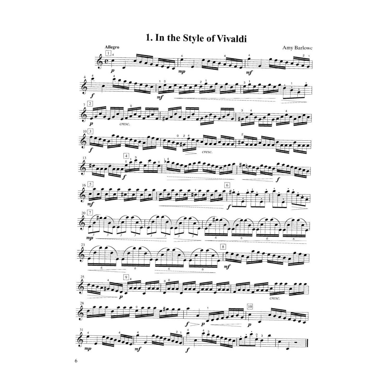 Barlowe, Amy - 12 Etude Caprices Great Composers - Violin Solo - published by Alfred Music