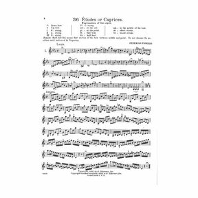 Fiorillo, Federigo - 36 Etudes or Caprices - Violin - edited by Henry Schradieck - G Schirmer Edition