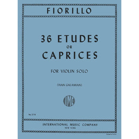 Fiorillo, Federigo - 36 Etudes or Caprices - Violin - edited by Ivan Galamian - International Edition