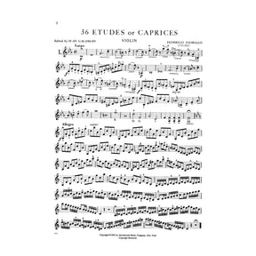 Fiorillo, Federigo - 36 Etudes or Caprices - Violin - edited by Ivan Galamian - International Edition