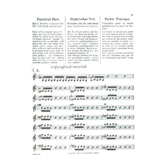 Flesch, Carl - Urstudien - Basic Studies For Violin - Carl Fischer Edition