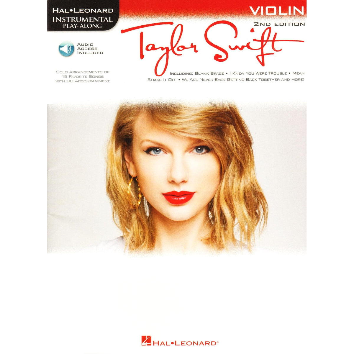 Taylor Swift Instrumental Play-Along - 2nd Edition - for Violin with Audio Accompaniment - Hal Leonard