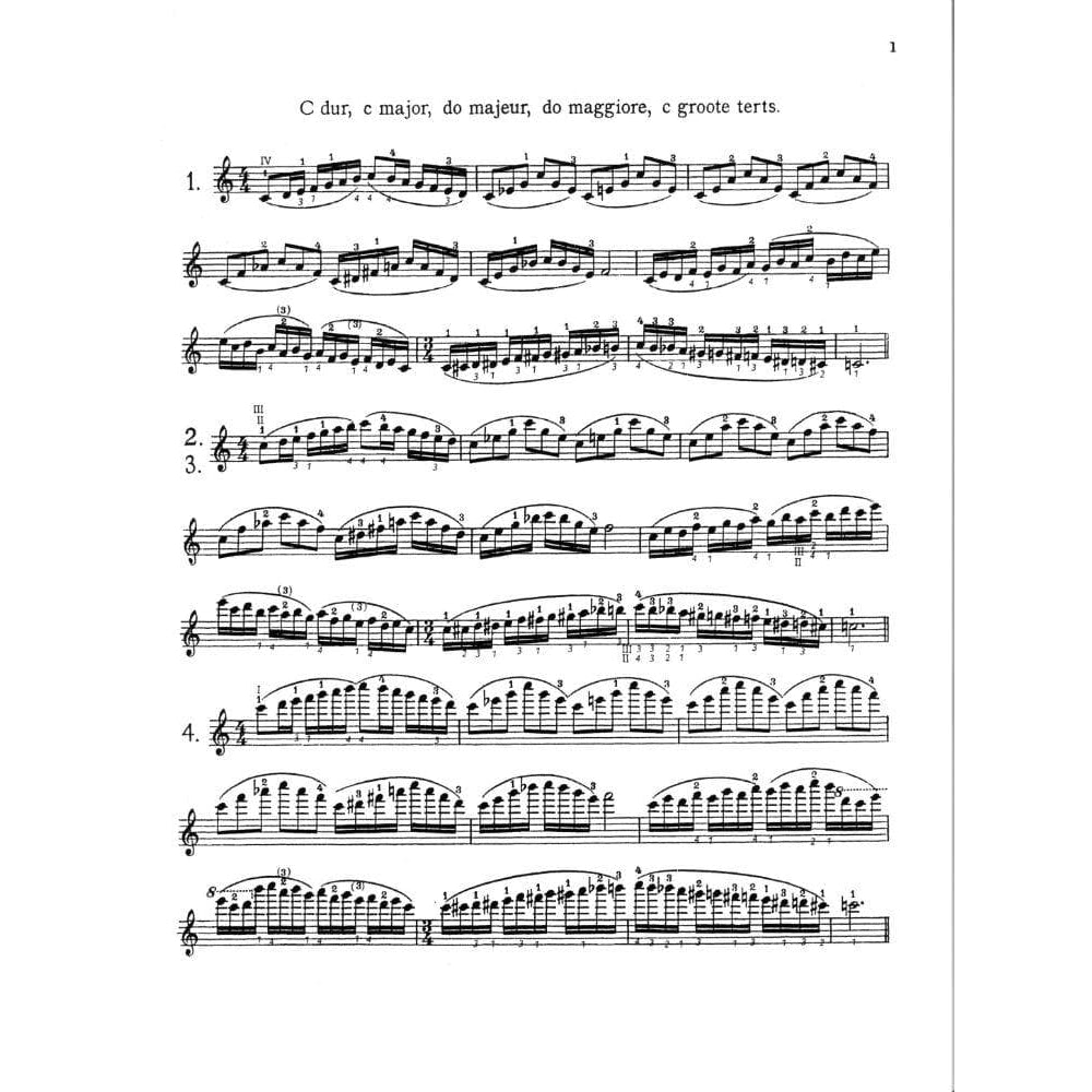 Carl Flesch Scale System for Violin - Revised by Rostal - Fischer Edition