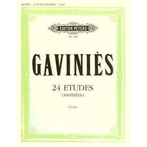 Gaviniès, Pierre - 24 Etudes (Matinées) - Violin solo - edited by Walther Davisson - Edition Peters
