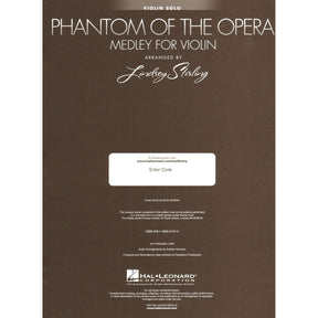 Phantom Of The Opera - Medley for Violin with Audio Accompaniment - arranged by Lindsey Stirling - Hal Leonard