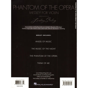 Phantom Of The Opera - Medley for Violin with Audio Accompaniment - arranged by Lindsey Stirling - Hal Leonard