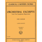 Orchestral Excerpts, Volume 2 - Violin - edited by Josef Gingold - International Music Company