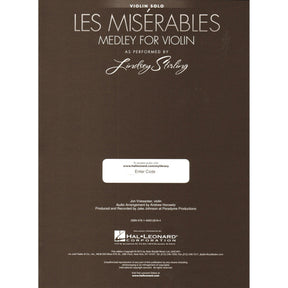 Les Misérables - Medley for Violin with Audio Accompaniment - as Performed by Lindsey Stirling - Hal Leonard